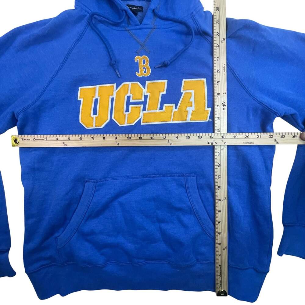 Champion Elite UCLA Bruins Hoodie Blue Pullover Sweatshirt Size L - Picture 2 of 6